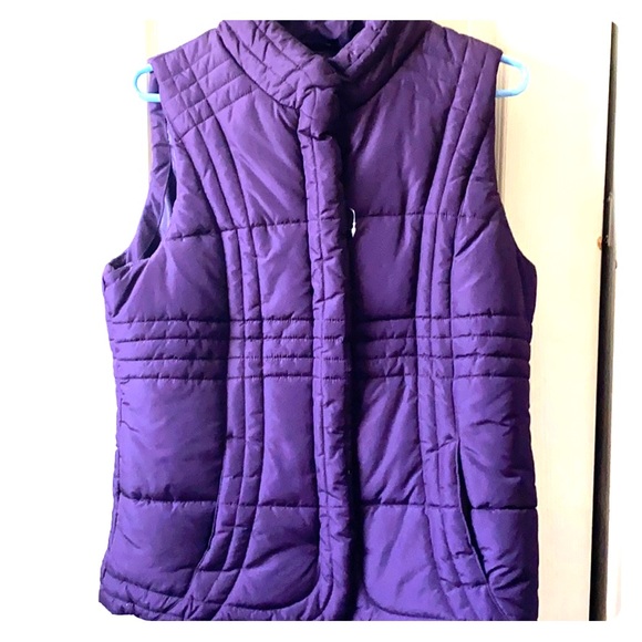 Faded Glory Jackets & Blazers - Faded Glory purple puffer vest NWOT
